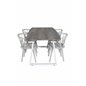 Inca Extentiontable - grey "oak"  / white Legs, Bullerbyn Windsor Dining Chair - Grey_4