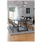 Inca Extentiontable - Black top / black Legs, Polar Plastic Dining Chair - Black Legs / Grey Plastic_6