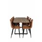 Inca Dining Table - 160/200*85*H75 - Oak / Black, Polar Dining Chair - Brown / Black _8