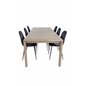 Slider Extention Table - Smoked Oak - 170, 40, 40cm , Polar Dining Chair - Black legs / Black Velvet (ersätter 19902-888)_6