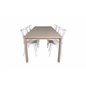 Slider Extention Table - White Wash - 170, 40, 40cm , Mariannelund Windsor Chair - White_6