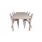 Slider Extension Table - White Wash - 170, 40, 40 cm, Polar-ruokailutuoli - Mustat jalat / Beige Velvet (korvaa 19902-880) _6