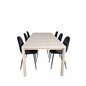 Slider Extension Table - White Wash - 170, 40, 40 cm, Polar-ruokailutuoli - Mustat jalat / Black Velvet (korvaa 19902-888) _6