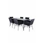 Pelle Dining Table - Black / black Black+Pippi Chair - Black / Black Velvet_6