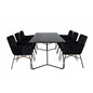 Pippi Dining Table , Black Black Veneer+Pippi Chair , Distressed Copper Black Velvet_6