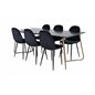 Pippi Dining Table , Distressed Copper Black Veneer+Polar Dining Chair , Black legs Black Velvet (ers√§tter 19902,888)_6