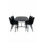 Skate Oval Dining Table , Black Black Veneer+Polar Dining Chair , Black legs Black Velvet (ers√§tter 19902,888)_6