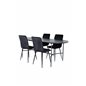 Skate Oval Spisebord - Sort / Sort Finer + Windu Luxury Chair - Sort / Sort Velvet_4