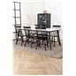 Jimmy Dining Table , Black White HPL+L√∂nneberga Windsor Chair , Black_6