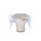 Bianca Oval Dining Table , White Wash Black Veneer+Bullerbyn Windsor Dining Chair , White_4