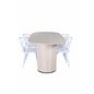 Bianca Oval Dining Table , White Wash Black Veneer+Bullerbyn Windsor Dining Chair , White_4