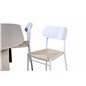 Bianca Oval Dining Table , White Wash Black Veneer+Polly Dining Chair , Nature White_4