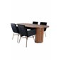 Bianca Oval Dining Table - Walnut / Black Veneer+Pippi Chair - Distressed Copper / Black Velvet_4