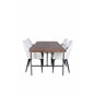 Uno Dining Table , Black Walnut Veneer+Comfort Dining Chair , Beige Black_4