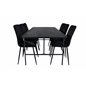 Uno Dining Table , Black Black Veneer+Windu Lyx Chair , Black Black Velvet_6