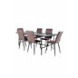 Uno Dining Table - Black / Black Veneer+Windu Lyx Chair - Black / Brown Micro Fibre_6