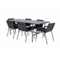 Uno Dining Table - Black / Black Veneer+Tvist Chair - Black / Black PU_6