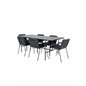 Uno Dining Table - Black / Black Veneer+Tvist Chair - Black / Black PU_6