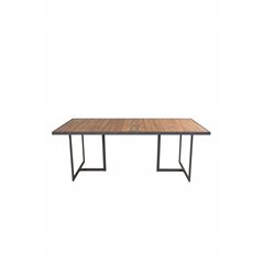 Khung illallinen Table - Black Steel / Acacia (teklook) - 200*100cm