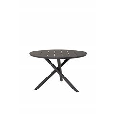 Alma Dining Table - Black Alu - ø120cm