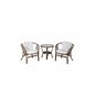 Wera Caféset (2 + 1) Rattan / Offwhite Pude