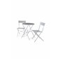 Marseille vikbar Steel Bistro Set - Vit