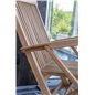 Kenya Round Cofee Table ø70 cm - Teak, Kenya Folding Chair - With Armrest