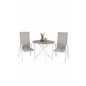 Parma Café Table ø90 - White/Grey, Copacabana Valkoinen/Grey_2