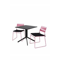 Way café table 70*70, Lina Dining Chair - Pink_2