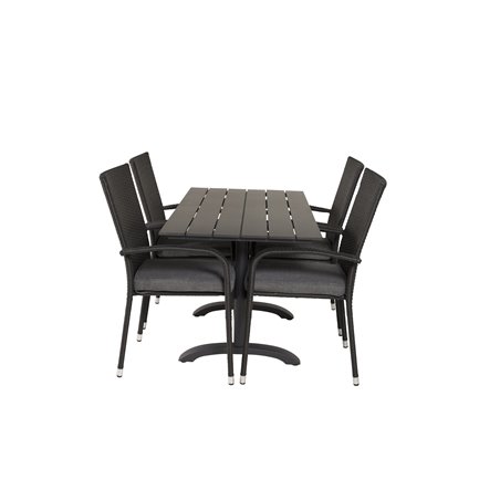 Denver 70*120 Black/Black, Anna Chair