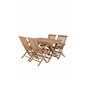 Kenya Dining Table 120*70*H75 – Teak, Kenya Folding Chair – With Armrest