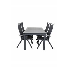 Albany Table - 152/210 Black/Grey+Albany 5:pos Pääartikkeli: Black/Black_4