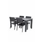 Albany Table - 152/210 - Black/Grey+ Levels Tuoli (pino)