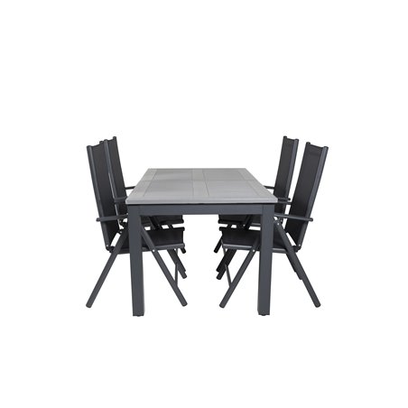 Albany Table - 152/210 Black/Grey+Break 5:pos Pääartikkeli: Black/Black_4