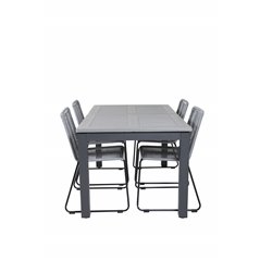 Albany Table - 152/210 - Black/Grey+Lindos Pääartikkeli: Black/Grey_4