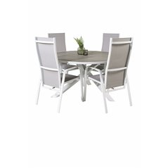 Parma Table ø 140 - White/Grey, Copacabana Valkoinen/Grey_4