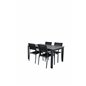 Level table 160/240 - Sort / Grå, San torini Arm Chair (stabelbar) - Sort alu / Sort Textilene_4