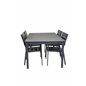 Nivå Tabell 160/240 - Svart / Grå, nivå stol (stapelbar) - svart Aluminium / svart aintwood_4