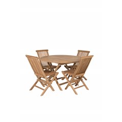 Kenian pyöreä ruokapöytä 120cm - Teak Kenya Folding Chair W/o Armrest (käytetty)