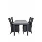 Albany Table - 160/240 - Black/Grey, Padova Chair - Black/Grey_4