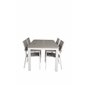 Albany Tabell - 152/210 - Vit / grå, nivå stol (stapelbar) - vit Aluminium / grå aintwood_4