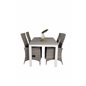Albany Table - 152/210 - White/Grey, Padova Chair
