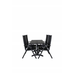 Denver 70*120 Black/Black, Break 5:pos Chair - Black/Black_4