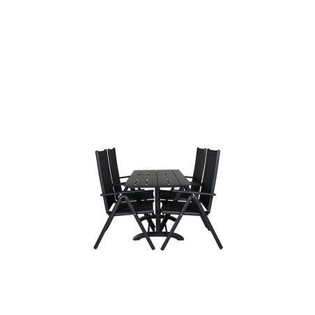 Denver 70*120 Black/Black, Break 5:pos Chair - Black/Black_4