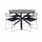 Alma Dining Table - Black Alu - ø120cm, Lina Dining Pääartikkeli: Grey_4