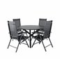 Alma Dining Table - Black Alu - ø120cm, Break 5:pos Pääartikkeli: Black/Black_4