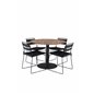 Cot Dining Table - Black Steel / Acacia (teaklook) Päivällinen - Black_4