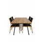 Chan Dining Table - Black Steel / Acacia Little John Dining Chair: Black Rope, tunnetuin esittäjä Acacia