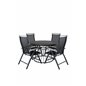 Tropea Dining Table - Black Steel / Grey Spray Glass, Albany 5:pos Pääartikkeli: Black/Black_4