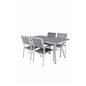 Virya Dining Table - White Alu / Grey Glass Levels Chair (pinottavissa)